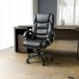 Hartwbrook Regent Executive Leather Faced Black Office Chair by Shankar | Style Our Home
