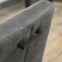 Marque Upholstered Cantilever Chair - Dark Grey Fabric (Pair) - Style Our Home