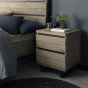 Tivoli Weathered Oak 2 Drawer Nightstand by Bentley Designs | Style Our Home