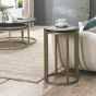 Chevron Peppercorn Ash Side Table by Bentley Designs | Style Our Home