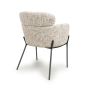 Parkgley Toffee Textured Fabric Accent Chair with Black Metal Legs (2pk)