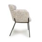 Parkgley Toffee Textured Fabric Accent Chair with Black Metal Legs (2pk)