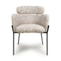 Parkgley Toffee Textured Fabric Accent Chair with Black Metal Legs (2pk)