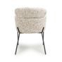 Parkgley Toffee Textured Fabric Accent Chair with Black Metal Legs (2pk)