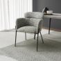 Parkgley Moss Heather Textured Fabric Accent Chair with Black Metal Legs (2pk) by Shankar | Style Our Home