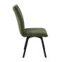 Mayfabury Green Chenille Dining Chair – Black Metal Legs (2pk)