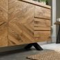 Ellipse Rustic Oak Wide Sideboard by Bentley Designs | Style Our Home