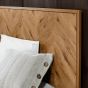 Riva Rustic Oak Panel 4'6 Double Bedstead | Style Our Home