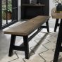 Camden Weathered Oak & Peppercorn Large Bench by Bentley Designs | Style Our Home