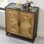 Indus Rustic Oak Drinks Cabinet By Bentley Designs | Style Our Home