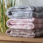 Checkmato Rolled Fleece Silver