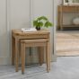 Chester Oak Nest of Lamp Tables by Bentley Designs | Style Our Home