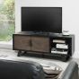 Emerson Weathered Oak & Peppercorn Entertainment Unit by Bentley Designs | Style Our Home
