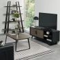 Emerson Weathered Oak & Peppercorn Entertainment Unit by Bentley Designs | Style Our Home
