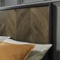 Sienna Fumed Oak & Peppercorn Panel Bedstead 150cm King by Bentley Designs | Style Our Home