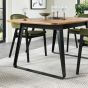 Emerson Rustic Oak & Peppercorn 4-6 Seater Extension Dining Table by Bentley Designs | Style Our Home
