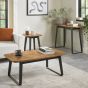 Emerson Rustic Oak & Peppercorn Rectangular Coffee Table by Bentley Designs | Style Our Home
