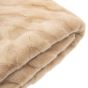 Chevronano Rabbit Faux Fur Throw Mink