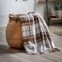 Checkano Faux Mohair Throw Tan by Gallary Living | Style Our Home
