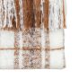 Checkano Faux Mohair Throw Tan