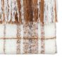 Checkano Faux Mohair Throw Tan