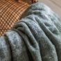 Checkano Faux Mohair Throw Olive