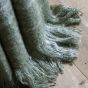 Checkano Faux Mohair Throw Olive