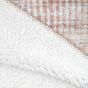 Wovenano Natural Faux Mohair Sherpa Throw
