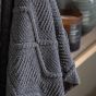 Chenillano Cable Throw Grey
