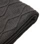 Chenillano Cable Throw Grey