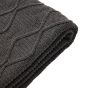 Chenillano Cable Throw Grey