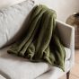 Teddano Fleece Throw Olive by Gallary Living | Style Our Home