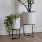 Eda Metal Planter Set of 2 White