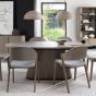 Vega Grey Oiled Oak & Peppercorn 6 Seater Table by Bentley Designs | Style Our Home