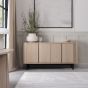 Vega Scandi Oak & Peppercorn Wide Sideboard by Bentley Designs | Style Our Home