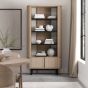 Vega Scandi Oak & Peppercorn Display Unit by Bentley Designs | Style Our Home