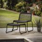 Sassaro Lounge Chair with Footstool Black by Gallery Living | Style Our Home