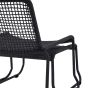 Sassaro Lounge Chair with Footstool Black