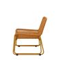 Sassaro Lounge Chair with Footstool Orange