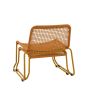 Sassaro Lounge Chair with Footstool Orange
