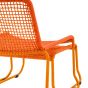 Sassaro Lounge Chair with Footstool Orange