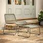 Sassaro Lounge Chair with Footstool Green by Gallery Living | Style Our Home