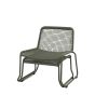 Sassaro Lounge Chair with Footstool Green