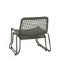 Sassaro Lounge Chair with Footstool Green