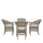 Mentaro 4 Seater Round Dining Set