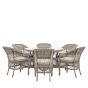 Mentaro 6 Seater Round Dining Set