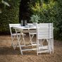 Lindaro White Folding Dining Set