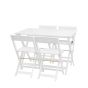 Lindaro White Folding Dining Set