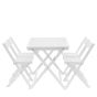 Lindaro White Folding Dining Set
