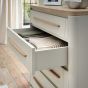 Larsen Scandi Oak & Soft Grey 5 Drawer Chestby Bentley Designs | Style Our Home